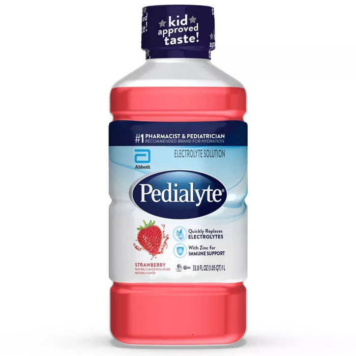 Pedialyte Electrolyte Solution, Strawberry, 33.8 Fl Oz Bottle by Pasteur Pharmacy