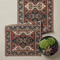 DaDalogy Elegant Majestic Kilim Red Persian Rug Ornate Floral Woven Tapestry Table Runner (18195) by DaDalogy Bedding Collection