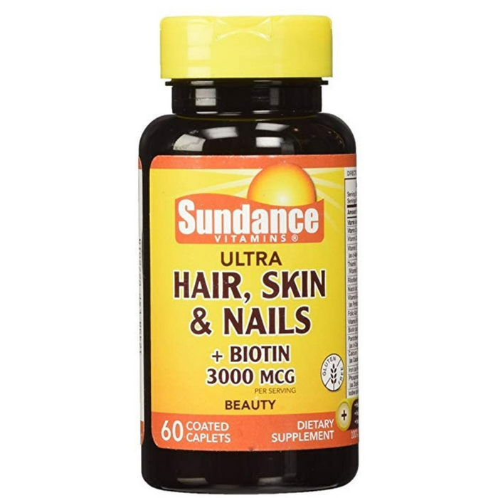 Sundance® Ultra Hair, Skin & Nails + Biotin - 5000 Mcg - 60 Tabs by Pasteur Pharmacy