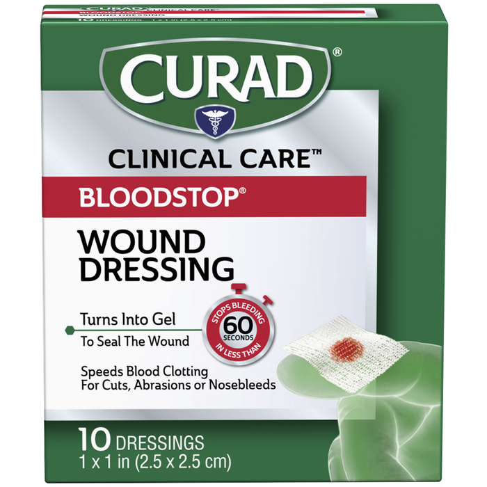 Curad Bloodstop Sterile Hemostat Gauze Pad, 1 X 1 by Pasteur Pharmacy
