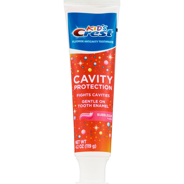 Kid's Crest Cavity Protection Bubblegum Flavor Toothpaste Gel Formula, 4.2 Oz by Pasteur Pharmacy