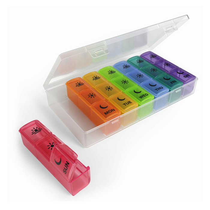 Ezy Dose Weekly 3x Day Pill Planner, Rainbow by Pasteur Pharmacy