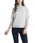 Vince Camuto Womens Fold Over Neck Long Sleeve Top by Vanessa Jane