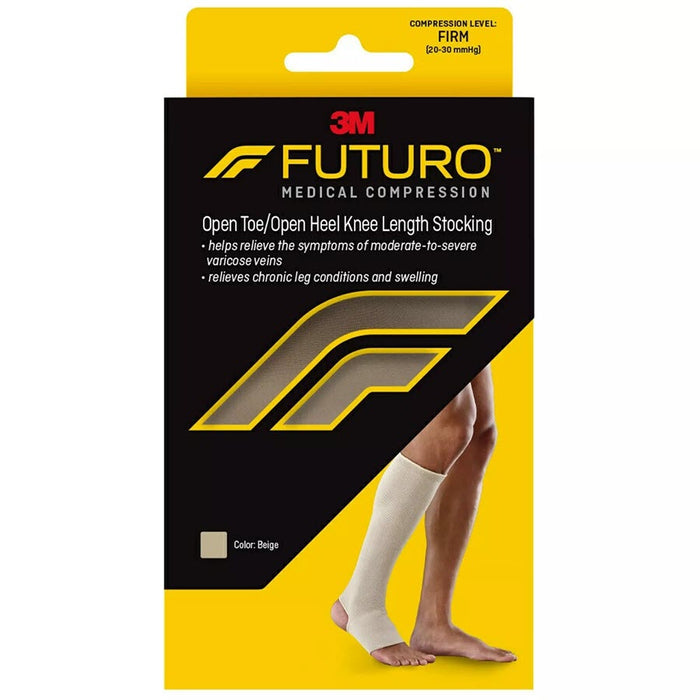 Futuro Unisex Therapeutic Stocking Open Toe Large 1 Pr by Pasteur Pharmacy