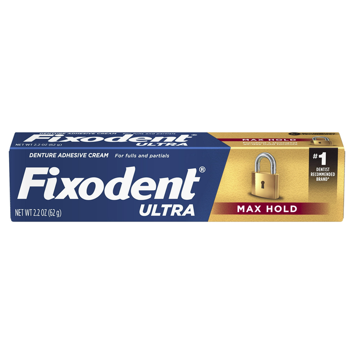 Fixodent Ultra Max Hold Denture Adhesive Cream, 2.2 Oz by Pasteur Pharmacy