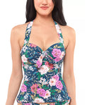 Jessica Simpson Gardenia Paradise Halter Tankini Top, Size Small by Vanessa Jane