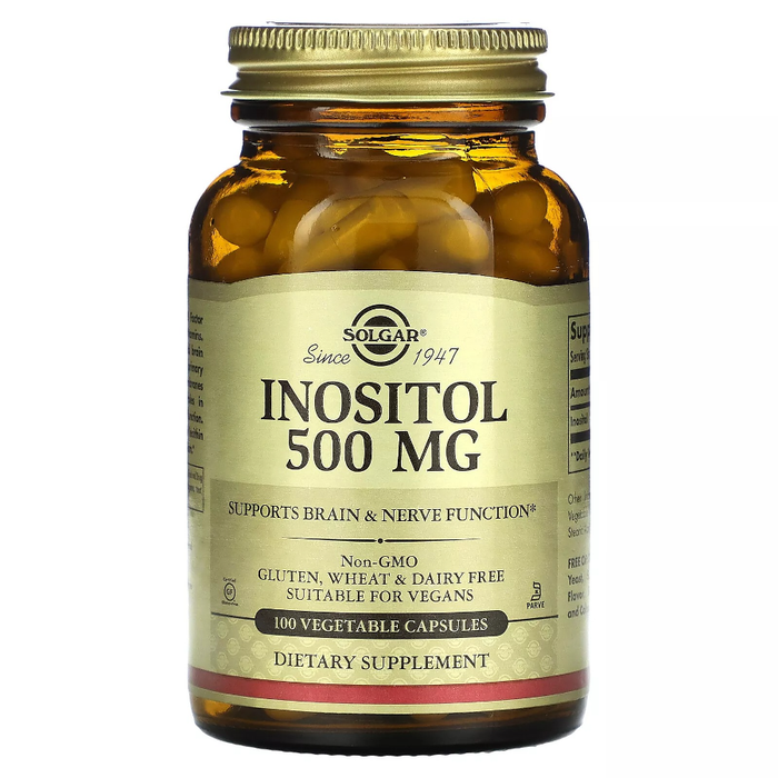 Solgar Inositol 500 Mg - 100 Vegetable Capsules by Pasteur Pharmacy