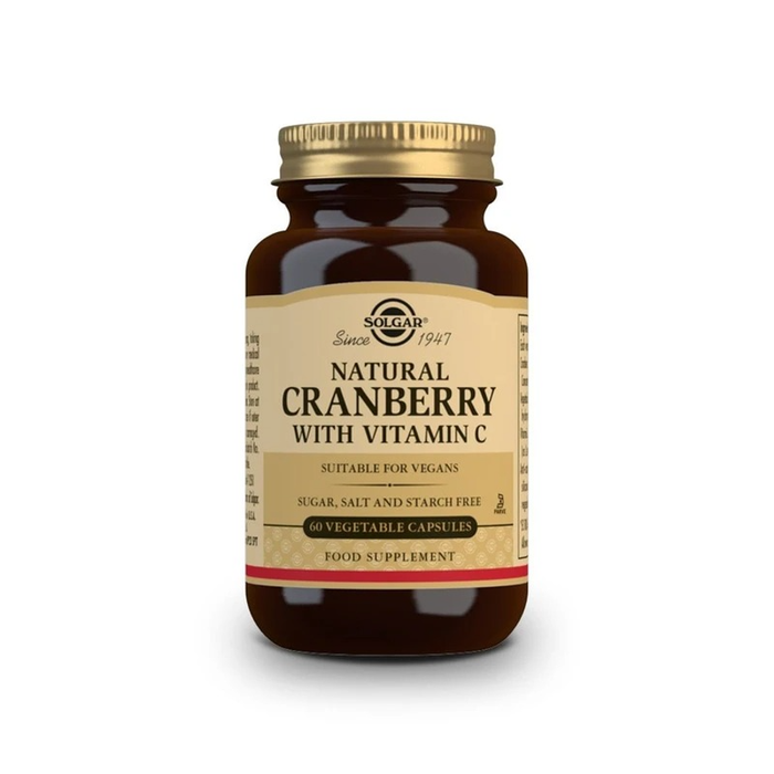 Solgar Natural Cranberry With Vitamin C 60 Vegetable Capsules by Pasteur Pharmacy