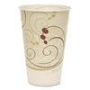 Dart Symphony Treated-Paper Cold Cups, 12 oz, White/Beige/Red, 100/Bag, 20 Bags/Carton