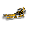 Hangin' With My Hoes - Hard Hat Decal
