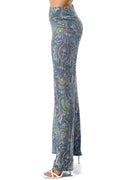 Payton Paisley Plazzo Pants - Multi by Boutique 23