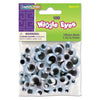Creativity Street Wiggle Eyes Assortment, Assorted Sizes, Black, 100/Pack