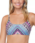 Raisins Juniors Wild About You Printed Twist-Back Bikini Top, Us Small by Vanessa Jane