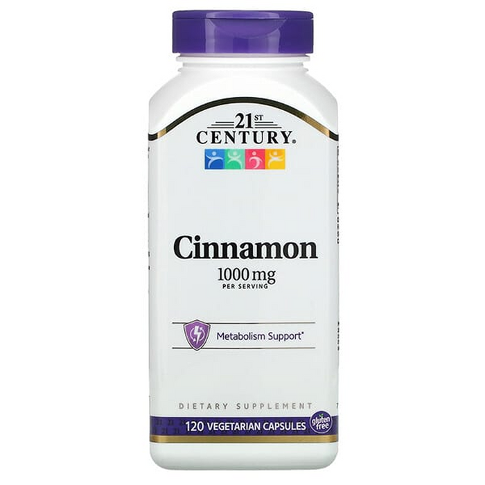 21st Century Cinnamon, 1,000 Mg, 120 Vegetarian Capsules by Pasteur Pharmacy