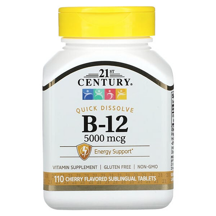 21st Century Vitamin B-12 5000 Mcg 110 Ct by Pasteur Pharmacy
