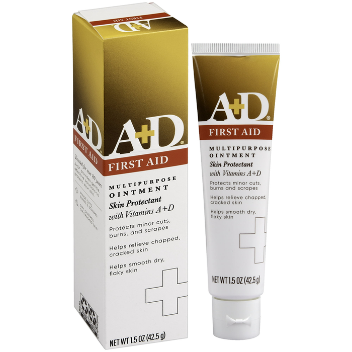 A+D First Aid Multipurpose Ointment, Skin Protectant With Vitamins A + D, 1.5 Oz (42.5 G) by Pasteur Pharmacy