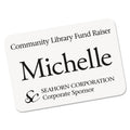 Avery EcoFriendly Adhesive Name Badge Labels, 3.38 x 2.33, White, 80/Pack