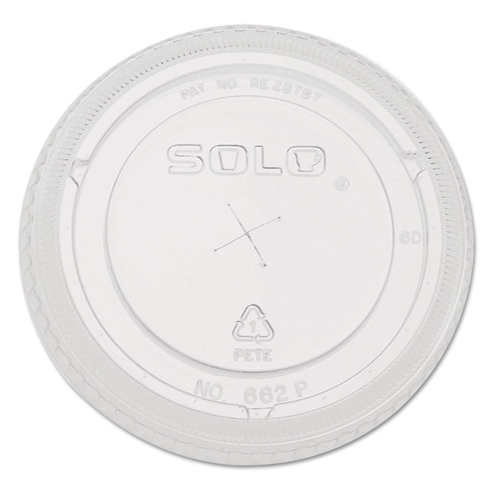 Dart Straw-Slot Cold Cup Lids, Fits 9 oz to 20 oz Cups, Clear, 100/Pack