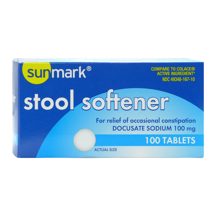 GeriCare Health Star Docusate Sodium Stool Softener Tablets, 100 Mg by Pasteur Pharmacy