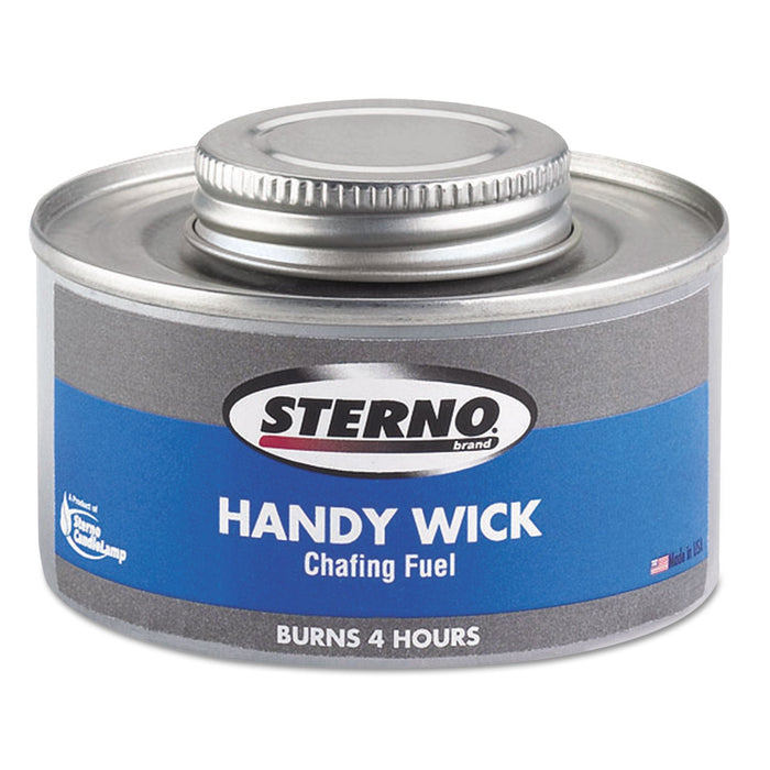Sterno Handy Wick Chafing Fuel, Methanol, 4 Hour Burn, 4.84 oz Can, 24/Carton