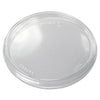 Dart Non-Vented Cup Lids. Fits 10 oz to 14 oz Foam Cups, 6 oz to 8 oz Food Containers, 6 oz Bowls; Clear, 1,000/Carton
