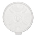 Dart Lift n' Lock Plastic Hot Cup Lids, With Straw Slot, Fits 10 oz to 14 oz Cups, Translucent, 100/Sleeve, 10 Sleeves/Carton