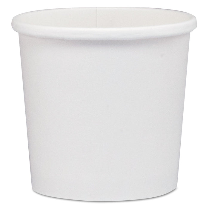 Dart Flexstyle Double Poly Paper Containers, 12 oz, 3.6" Diameter, White, Paper, 25/Bag, 20 Bags/Carton