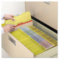 Smead Six-Section Pressboard Top Tab Classification Folders with SafeSHIELD Fasteners, 2 Dividers, Letter Size, Yellow, 10/Box