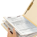 Smead Manila Four- and Six-Section Top Tab Classification Folders, 2 Dividers, Letter Size, Manila, 10/Box