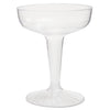 WNA Comet Plastic Champagne Glasses, 4 oz, Clear, Two-Piece Construction, 25/Pack, 20 Packs/Carton