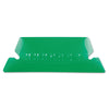 Pendaflex Transparent Colored Tabs For Hanging File Folders, 1/5-Cut, Green, 2" Wide, 25/Pack