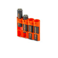 18650 Battery Caddy (Orange) by Storacell