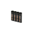 18650 Battery Caddy (Tuxedo Black) by Storacell
