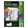 Avery Customizable Table of Contents Ready Index Dividers with Multicolor Tabs, 26-Tab, A to Z, 11 x 8.5, White, 1 Set