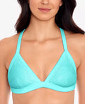 Salt + Cove Crochet X-Back Triangle Bikini Top, Size Medium by Vanessa Jane