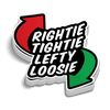 Rightie Tightie Hard Hat Decal