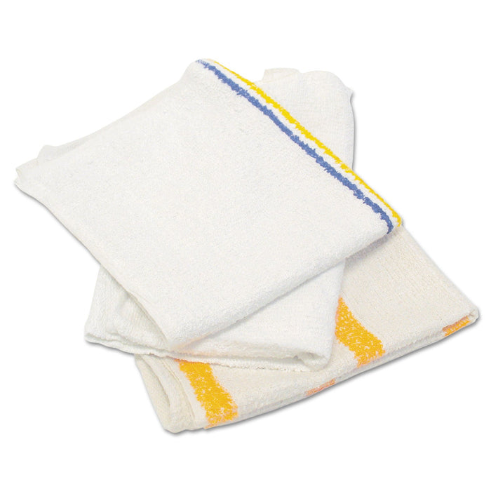 HOSPECO Value Counter Cloth/Bar Mop, 14 x 17, White, 25 Pounds/Bag