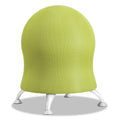 Safco Zenergy Ball Chair, Backless, Supports Up to 250 lb, Grass Fabric Seat, Silver Base