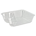 Dart ClearPac Small Nacho Tray, 2-Compartments, 5 x 6 x 1.5, Clear, Plastic, 125/Bag, 2 Bags/Carton