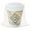 Dart Cafe G Foam Hot/Cold Cups, 8 oz, Brown/Green/White, Individually Wrapped, 45/Sleeve, 20 Sleeves/Carton