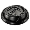 Dart Optima Reclosable Lid, Fits 12 oz to 24 oz Foam Cups, Black, 100 Pack, 10 Packs/Carton
