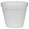 Dart Food Containers, 8 oz, White, Foam, 1,000/Carton