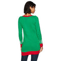Blizzard Bay Women's Ugly Sweater Bah Hum Pug, Cloverfield, Size Large by Vanessa Jane