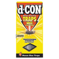 d-CON Mouse Glue Trap, Plastic, 4 Traps/Box, 12 Boxes/Carton
