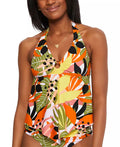 Bar III Womens Tankini Swim Top by Vanessa Jane