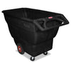 Rubbermaid Structural Foam Tilt Truck, Rectangular, 1,000 lb Capacity, Black