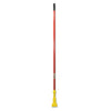 Rubbermaid Gripper Fiberglass Mop Handle, 1" dia x 60", Red/Yellow