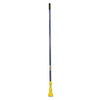 Rubbermaid Gripper Fiberglass Mop Handle, 1" dia x 60", Blue/Yellow