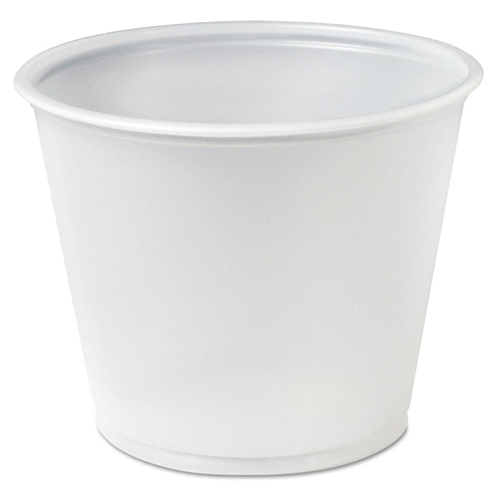 Dart Polystyrene Souffle Portion Cups, 5.5 oz, Translucent, 250/Bag, 10 Bags/Carton