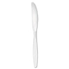 Dart Extra-Heavy Polystyrene Knives, White, Guildware Design, Bulk, 1,000/Case